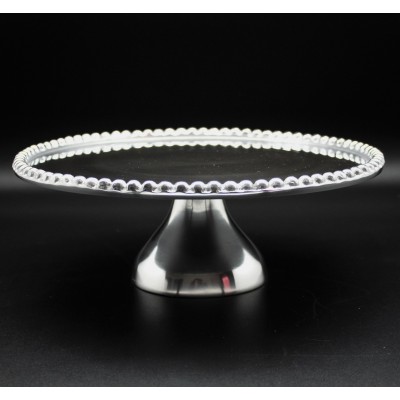 1289 - CAKE STAND MEDIUM BEADED